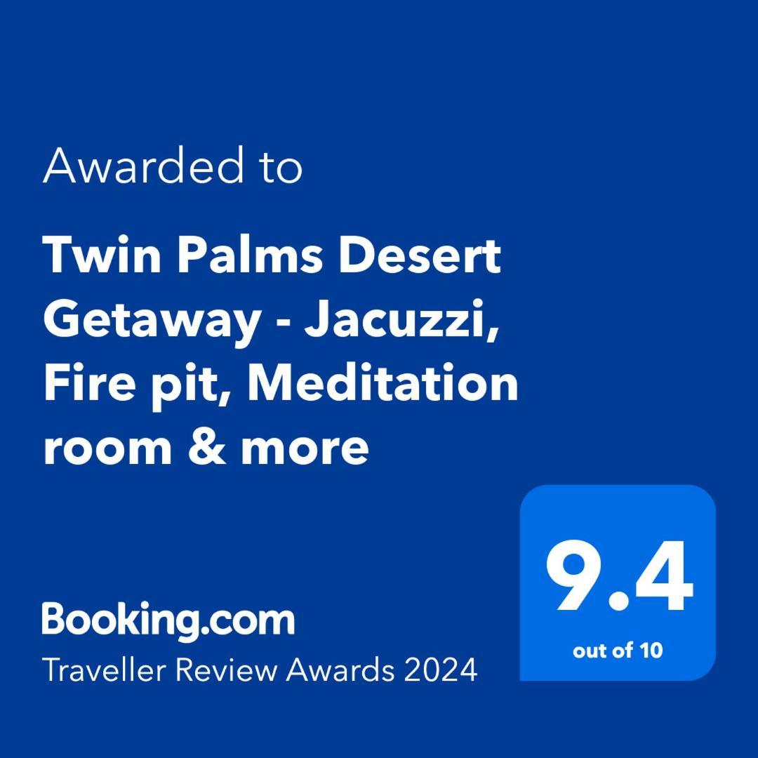 Twin Palms Desert Getaway - Jacuzzi, Fire Pit, Meditation Room & More Джошуа Три Екстериор снимка